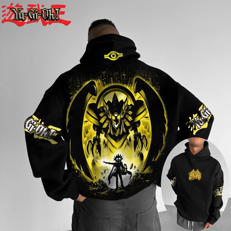 Anime Merch Hoodie - Męska bluza z kapturem Y2K na