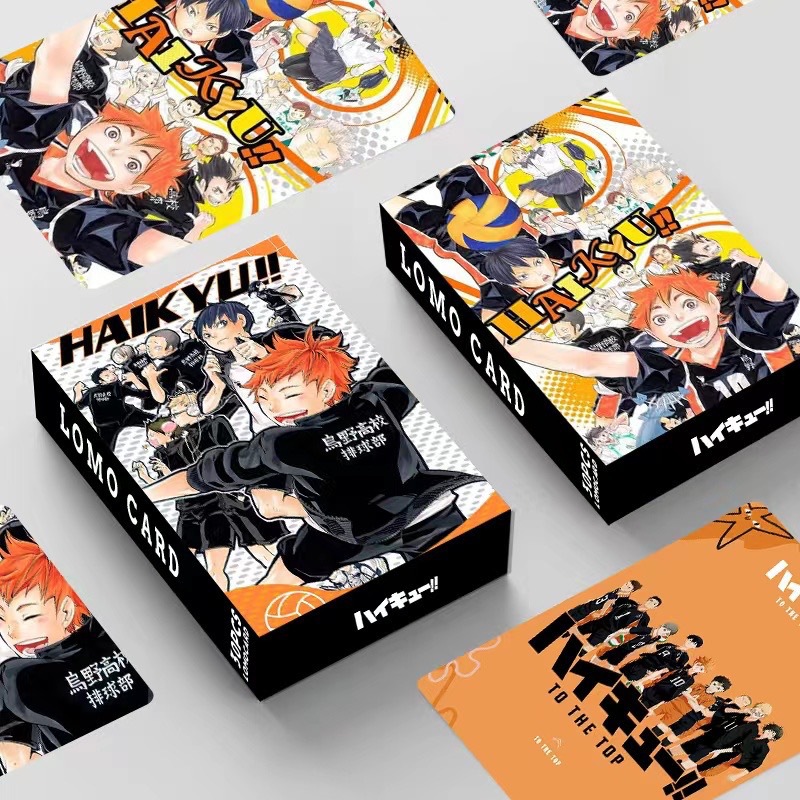 Anime Merchandise In Japanese - 32 sztuki/zestaw: anime, małe kartki, siatkówka,