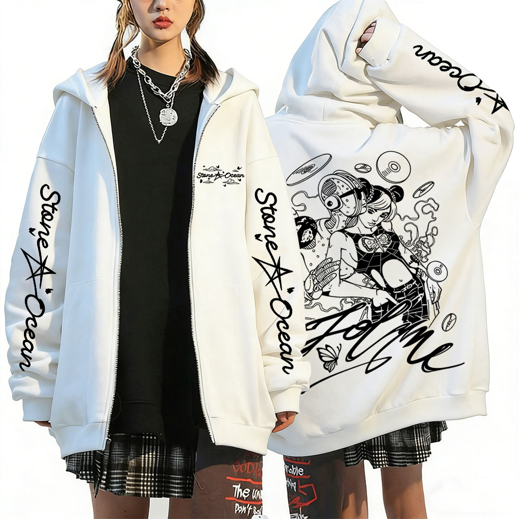 Anime Merch Hoodie - Anime Jojo Bizarre Adventure Jolyne Cujoh