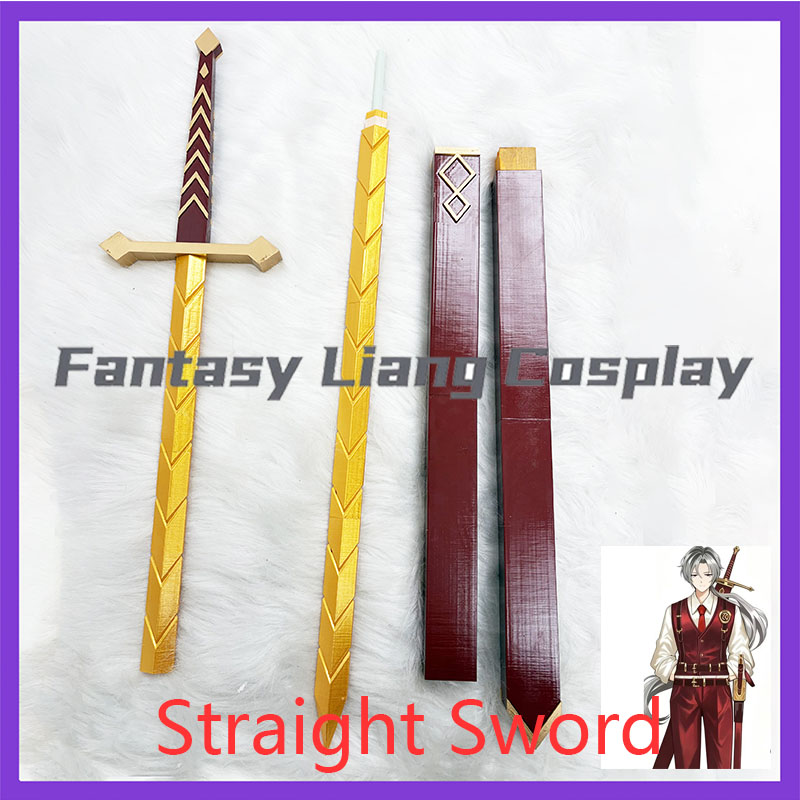 Cosplay Prop Sword - Miecz prosty z pochwą, rekwizyt do
